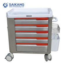 SKR-ET052 Stainless Steel Cheap Hospital Therapy Medical Moving Trolley
